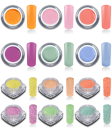 Lila Rosa Blau glitzer farbgel nägel nails rm beautynails