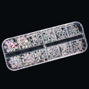 Strasssteine aus Glas Crystal AB mit klaren Irisierenden Strasssteinen SS6 - SS20