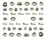 Nail Wrap Love Kiss Sticker YZW8734