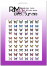 Schmetterling Holo Nagel Sticker D3702