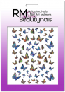Schmetterling Holo Nagel Sticker D3706