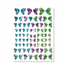 Schmetterling Holo Nagel Sticker ZY4026