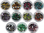 Strasssteine Strass Ellipse verschiedene Farben #00546