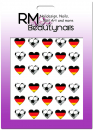 Fussball EM WM Sticker Ball Herz Deutschland
