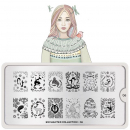Moyou (eckig) Stamping Plate Schablone Enchanted Collection 06