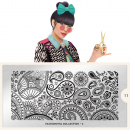 Moyou (eckig) Stamping Plate Schablone Fashionista Collection 11