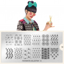 Moyou (eckig) Stamping Plate Schablone Fashionista Collection 12