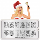 Moyou (eckig) Stamping Plate Schablone Festive Collection 46
