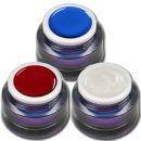 PREMIUM Farbgel Set Blau Weiss Rot