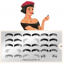 Moyou (eckig) Stamping Plate Schablone Frenchy Collection 04