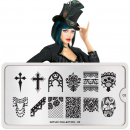 Moyou (eckig) Stamping Plate Schablone Gothic Collection 03