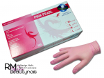 Nitril Handschuh 100 Stück unsteril puderfrei Rosa / Pink Pearl