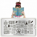 Moyou (eckig) Stamping Plate Schablone Literature 06