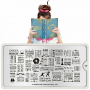 Moyou (eckig) Stamping Plate Schablone Literature 09