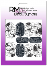Nail Wrap Fullcover Sticker Uhr Silvester N253
