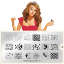 Moyou (eckig) Stamping Plate Schablone Princess Collection 10