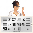 Moyou (eckig) Stamping Plate Schablone Pro Collection 05