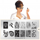 Moyou (eckig) Stamping Plate Schablone Pro Collection XL 05