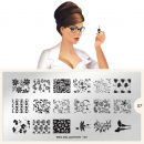 Moyou (eckig) Stamping Plate Schablone Pro Collection 07