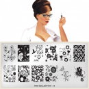 Moyou (eckig) Stamping Plate Schablone Pro Collection XL 03