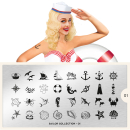 Moyou (eckig) Stamping Plate Schablone Sailor Collection 01