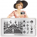Moyou (eckig) Stamping Plate Schablone Tourist Collection 18