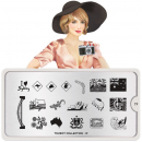 Moyou (eckig) Stamping Plate Schablone Tourist Collection 19