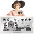 Moyou (eckig) Stamping Plate Schablone Tourist Collection 16